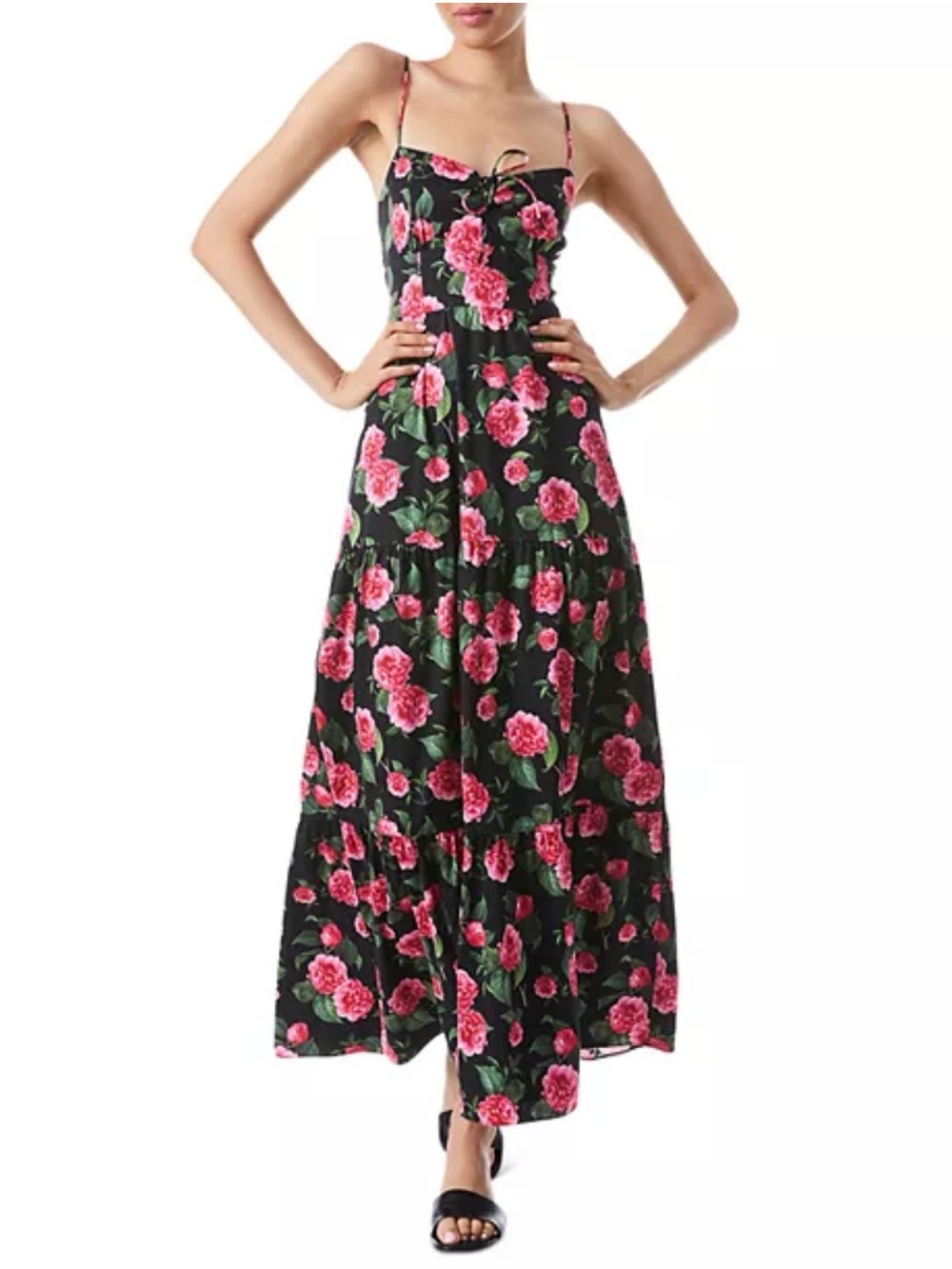Alice + Olivia Chantay Floral Maxi Dress Cheri Floral 12 NWT